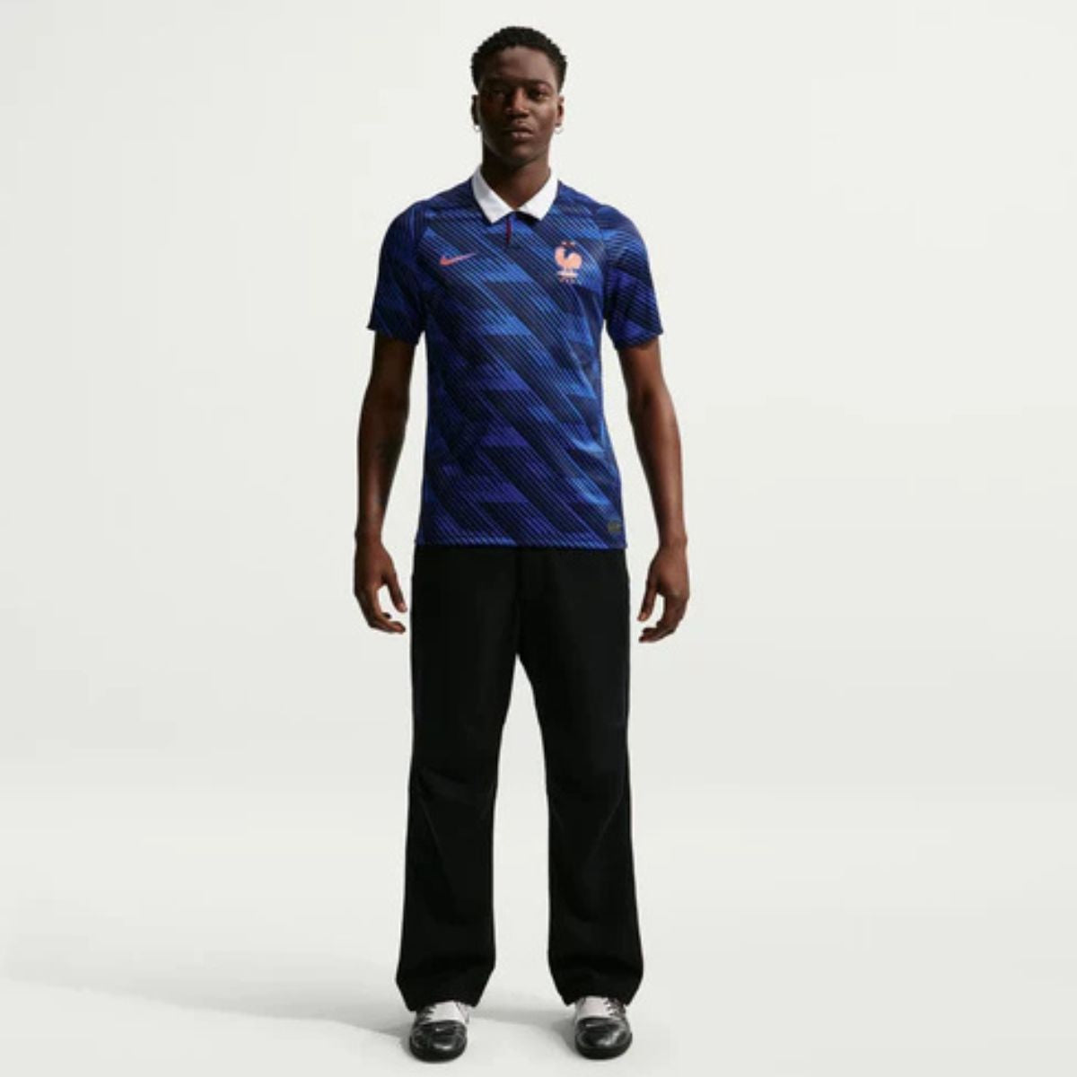 França 2026 Camisa de Futebol Azul Torcedor