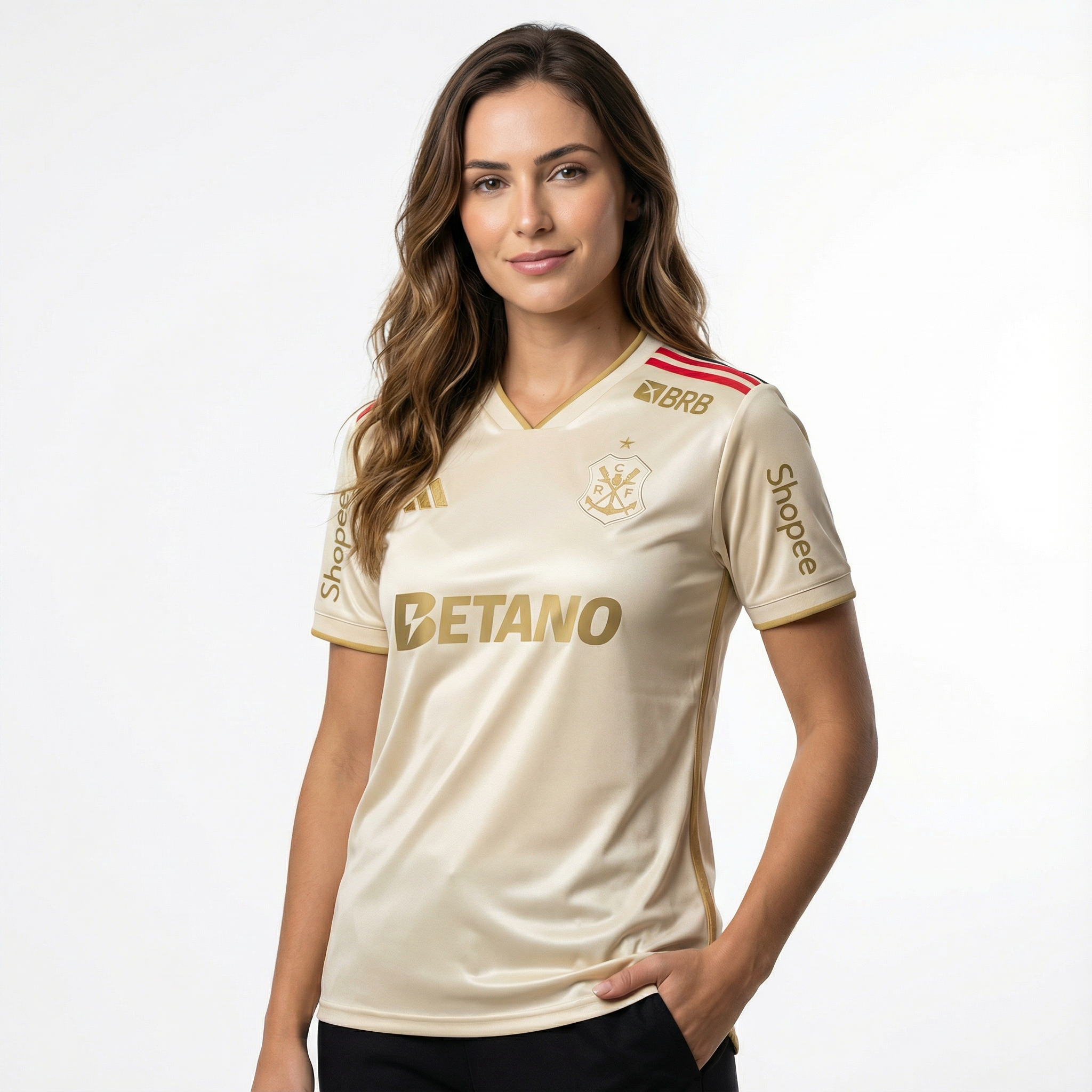 Flamengo 2025/26 III Camisa de Futebol Feminina Com Patrocinadores