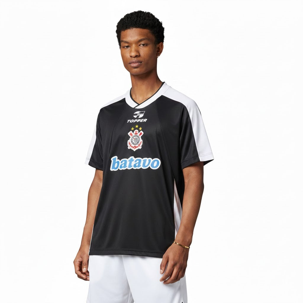 Camisa de Futebol Vintage Corinthians 2000/01 II