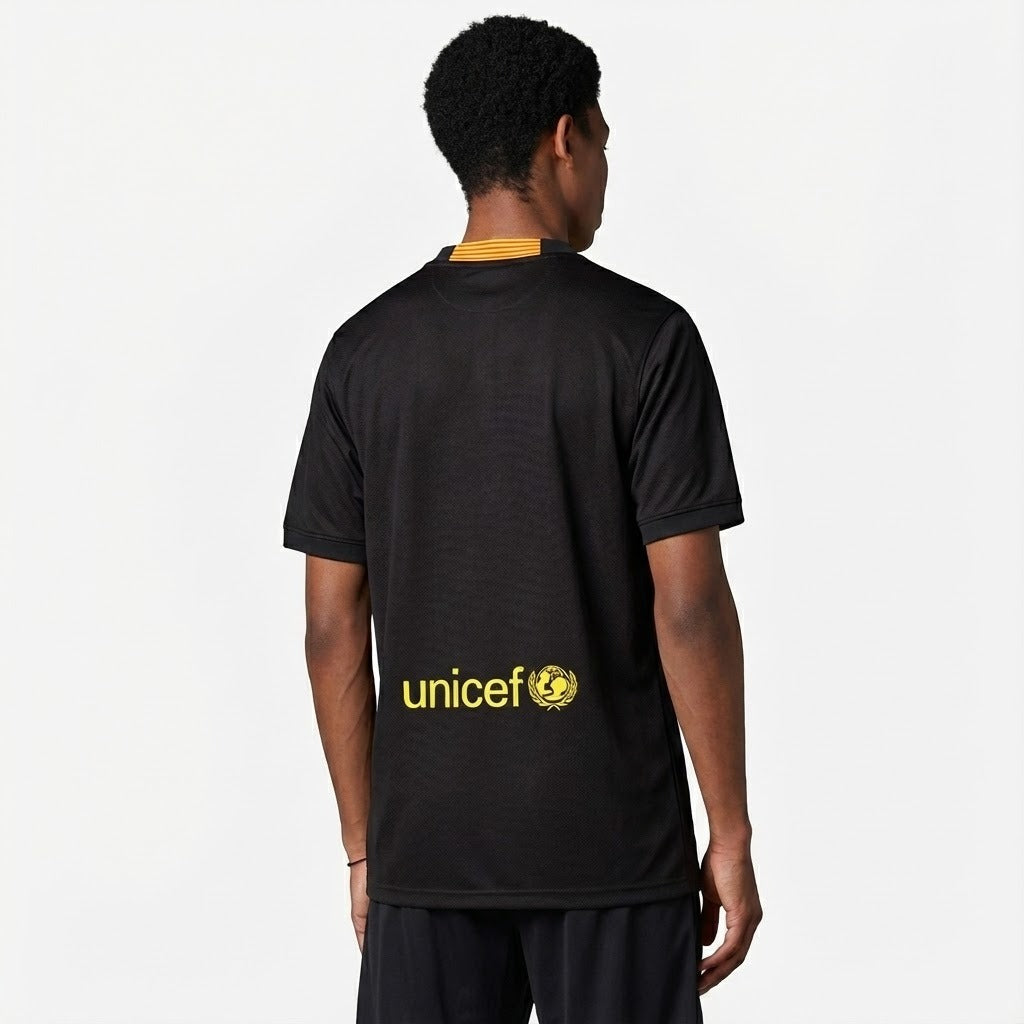 Camisa de Futebol Vintage Barcelona 2013/14 III