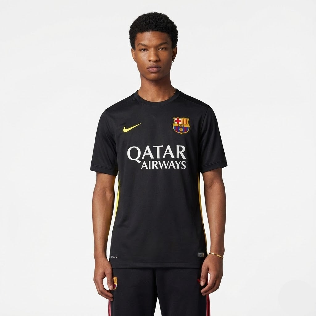 Camisa de Futebol Vintage Barcelona 2013/14 III