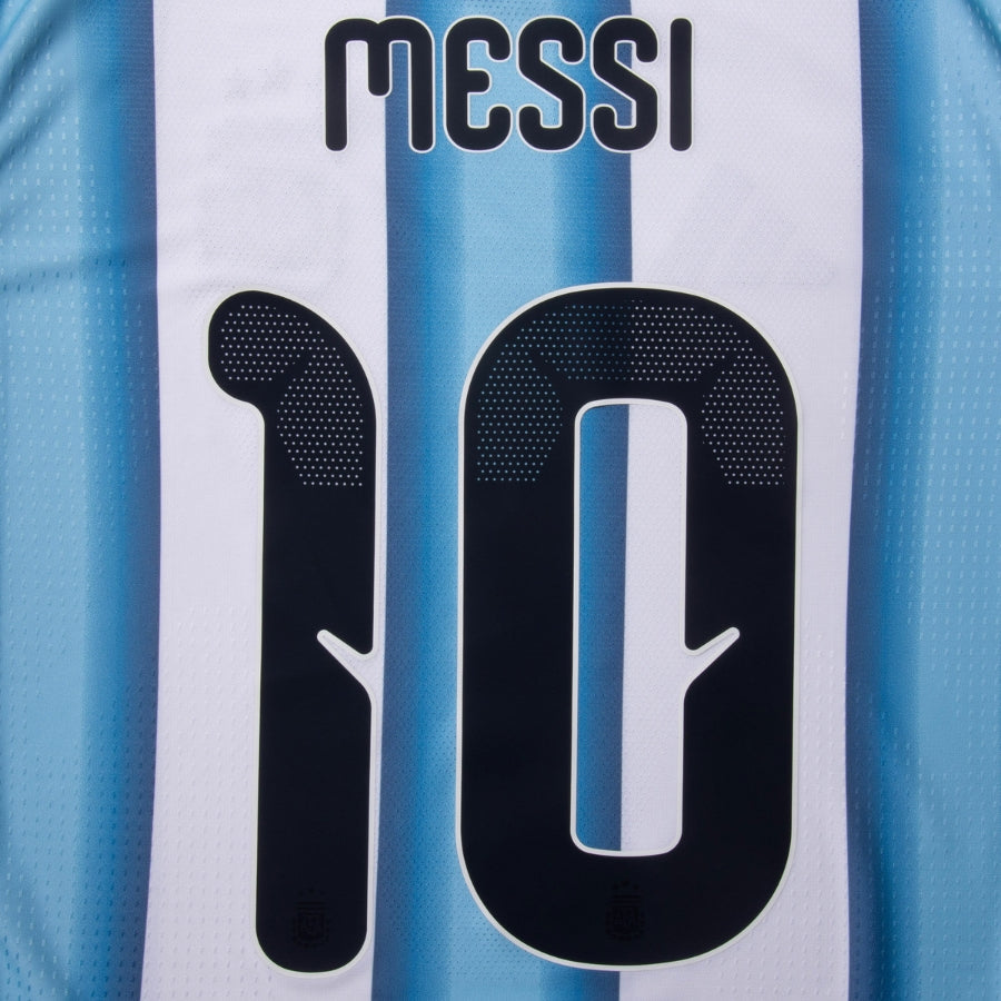 Argentina Casa Messi 10 Authentic Camisa 2026 Copa do Mundo