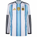 Argentina Casa Manga Longa Fan Camisa 2026 Copa do Mundo