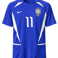 Brasil 2002 II Reserva Camisa de Futebol Clássica- Ronaldinho