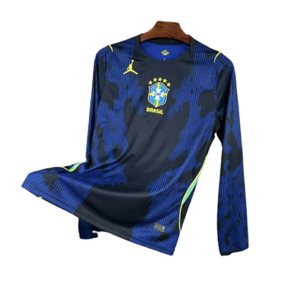 Camisa do Brasil 2026 Azul Reserva Manga Longa