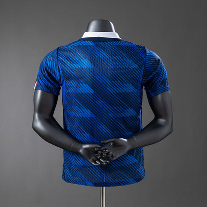 França 2026 Camisa de Futebol Azul Jogador