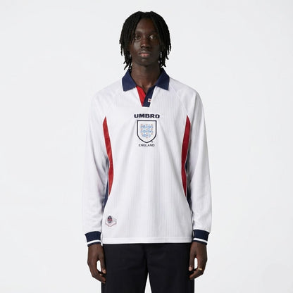 Manga Longa Inglaterra Retrô Camisa 1998/99