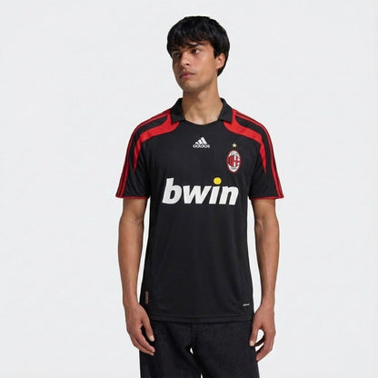 Camisa de Futebol Clássica Milan 2007/08 III
