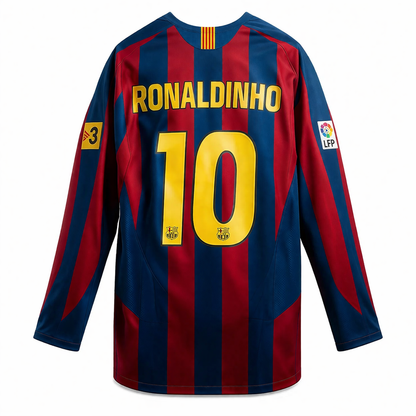 Barcelona Manga Longa 2026 Relançamento - Ronaldinho