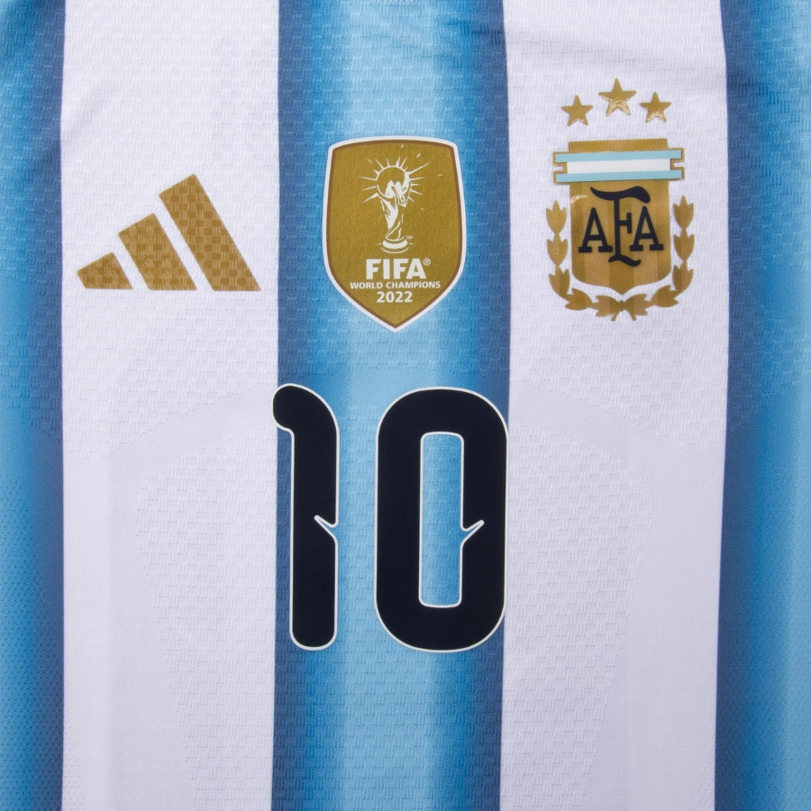 Argentina Casa Messi 10 Authentic Camisa 2026 Copa do Mundo
