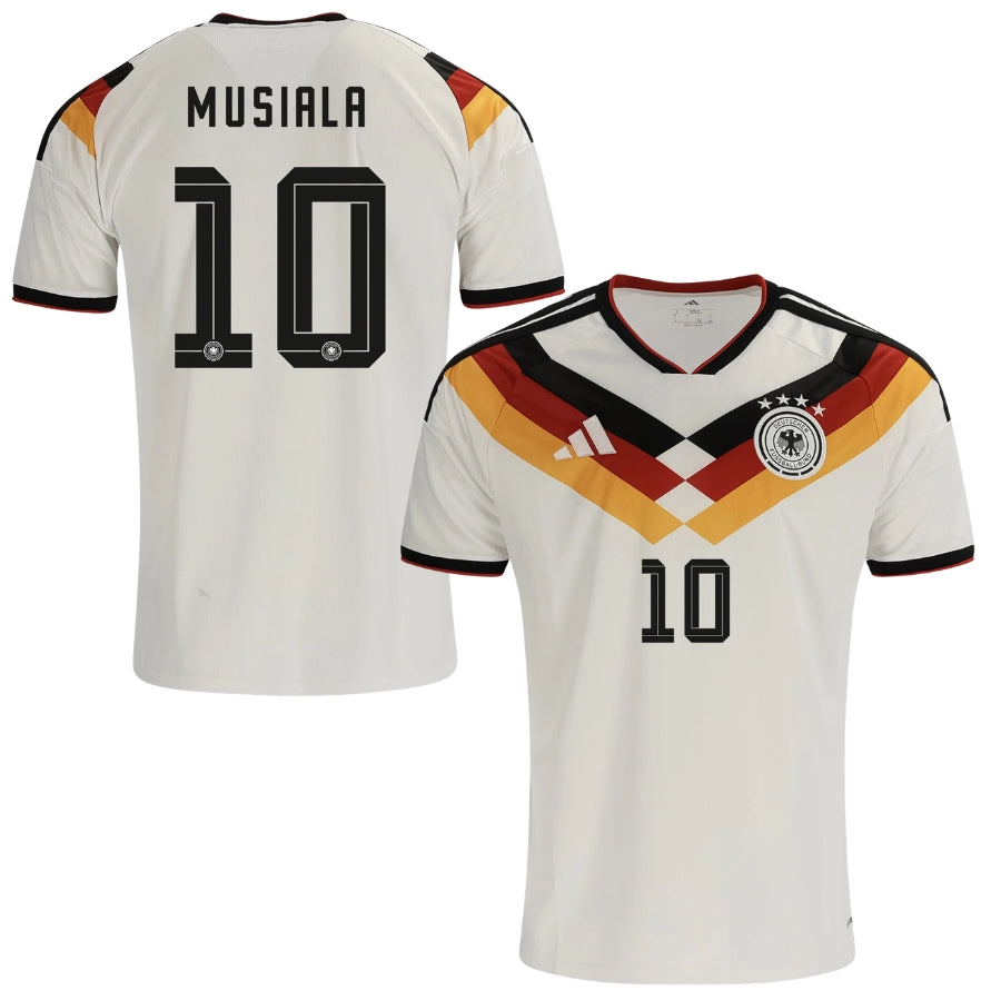 Alemanha Casa Musiala 10 Fan Camisa 2026 Copa do Mundo