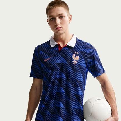 França 2026 Camisa de Futebol Azul Jogador