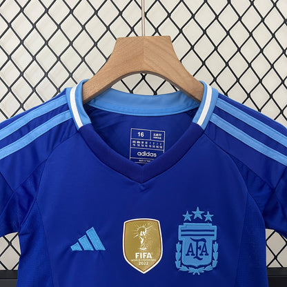 Argentina Reserva Conjunto Infantil 2024 - Patch Fifa Campeões do Mundo 2022