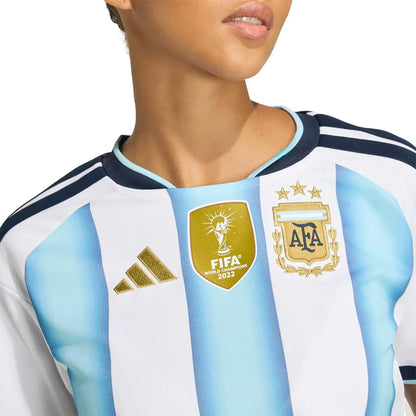 2026 Argentina Feminina' Casa Cropped Camisa de Futebol - Copa do Mundo 2026