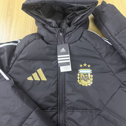 Argentina Casaco Longo Jaqueta Acolchoada Copa do Mundo 2026