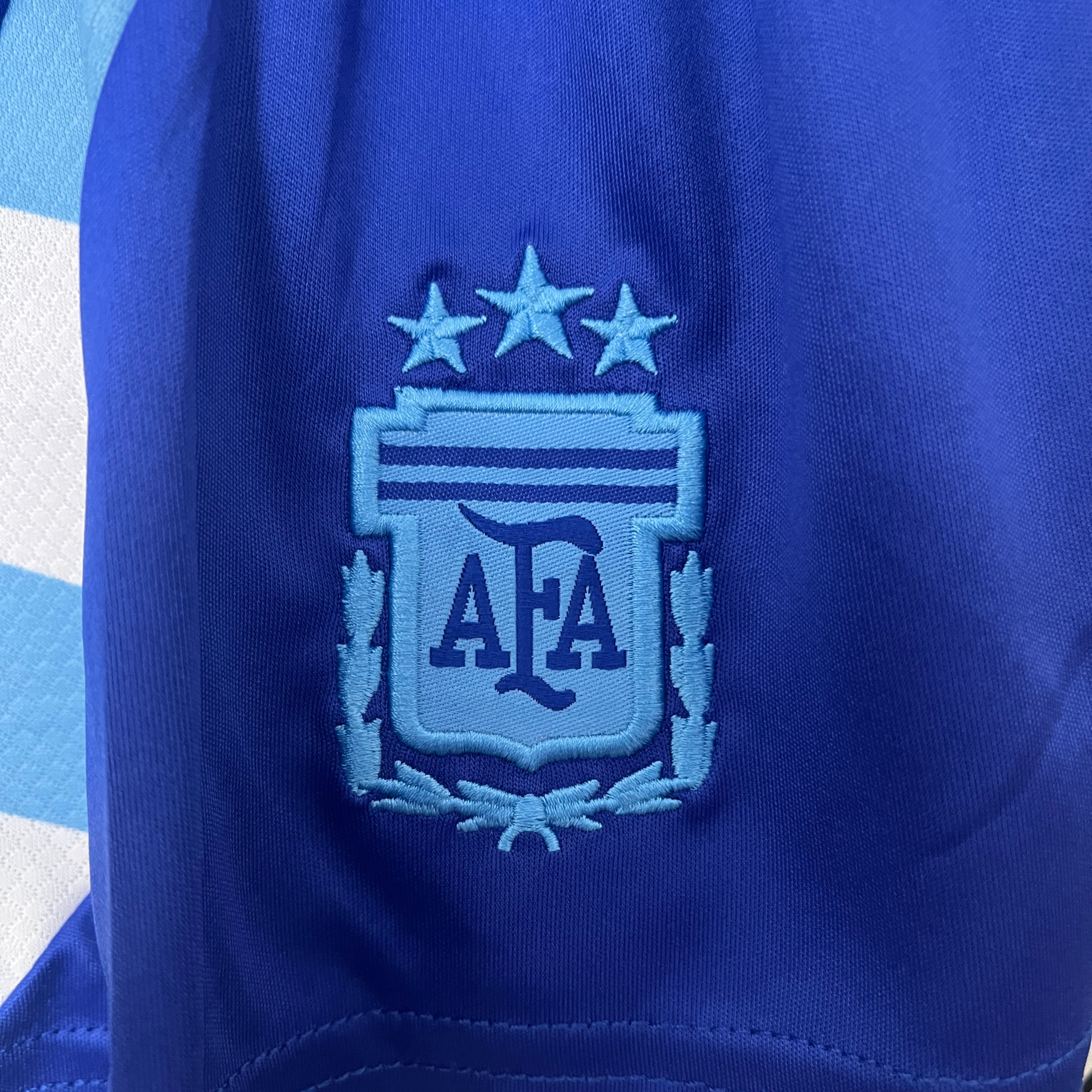 Argentina Reserva Conjunto Infantil 2024 - Patch Fifa Campeões do Mundo 2022