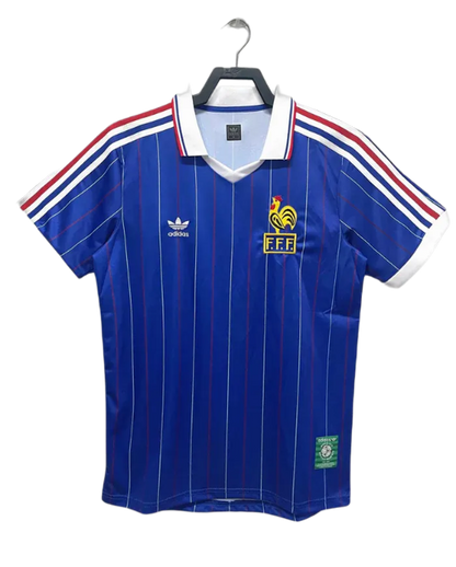 França 1982 I Casa Camisa de Futebol - Edição Vintage
