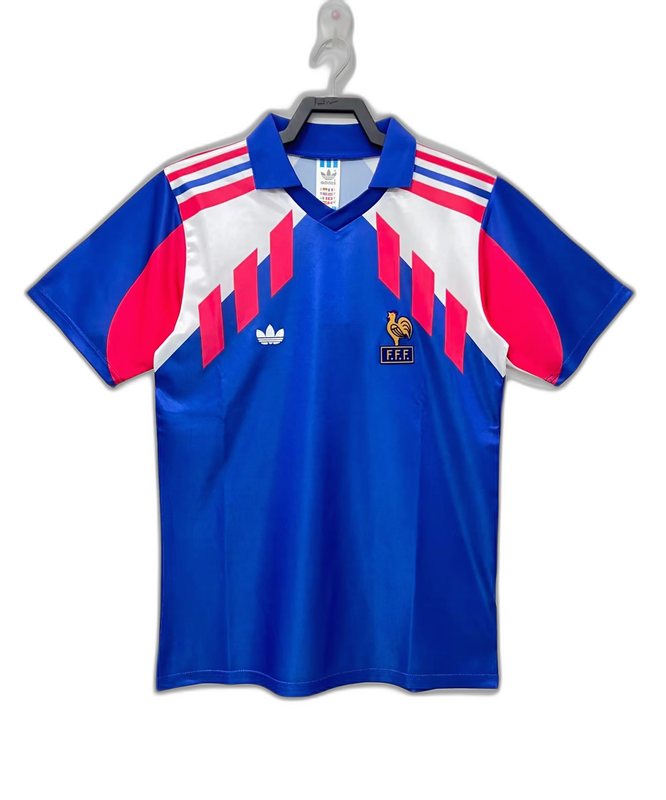 França 1990 Copa do Mundo I Casa Camisa - Edição Retrô