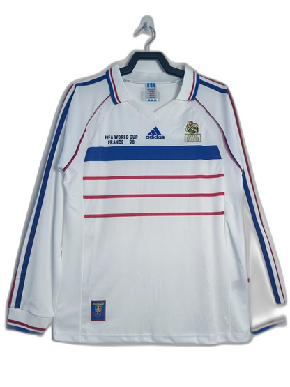 França 1998 Camisa - Manga Longa Edição Retrô