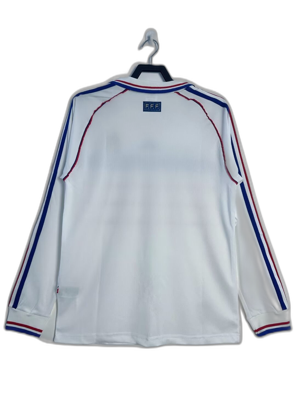 França 1998 Camisa - Manga Longa Edição Retrô