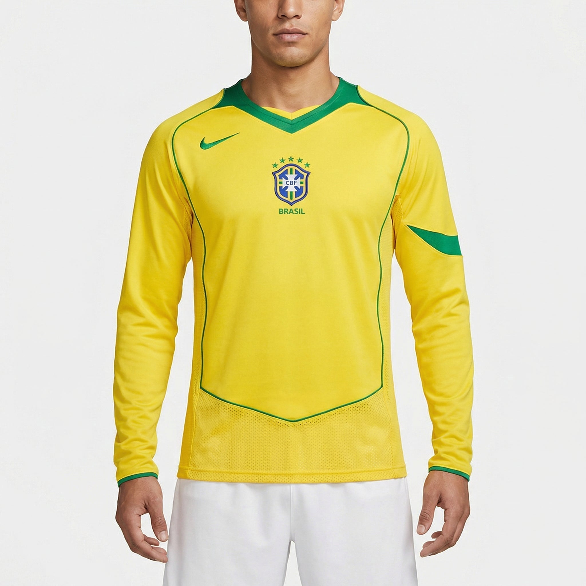 Camisa Retrô Brasil 2004 I Longsleeve