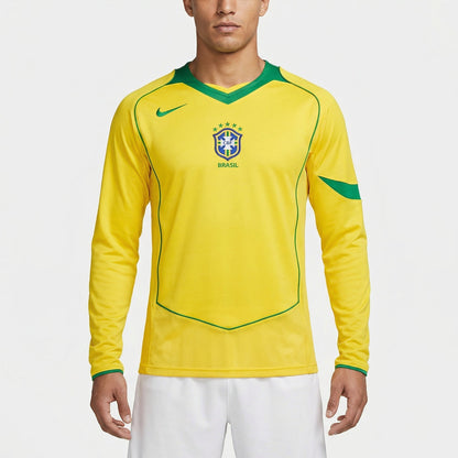 Camisa Retrô Brasil 2004 I Longsleeve